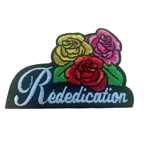 Girl REDEDICATION Roses Ceremony Fun Patches Crest Badge SCOUTS GUIDE night - Picture 6 of 6
